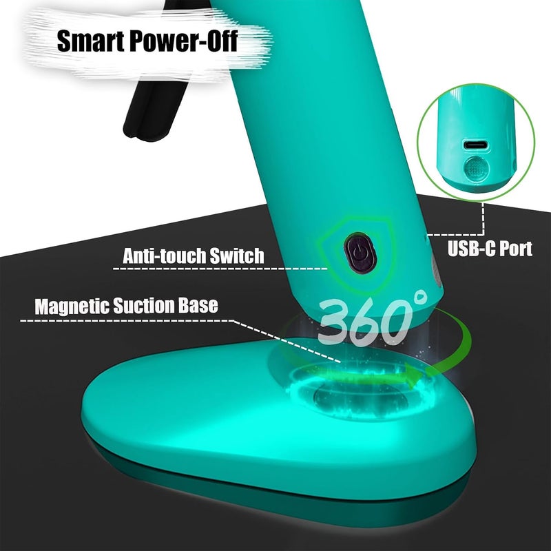 MONVICT Smart Power-Off Cordless Hot Glue Gun, Mini Glue Gun Kit with 2.2A Battery, Storage Bag, 40 Pcs Glue Sticks, 10 Pcs Craft Sticks, USB-C Rechargeable Hot Melt Glue Gun for DIY Craft Gift - Image 2